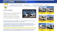 Desktop Screenshot of camping-car-33.com